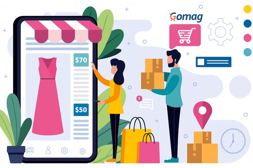 Ilustrație structură de categorii în magazinul auto online